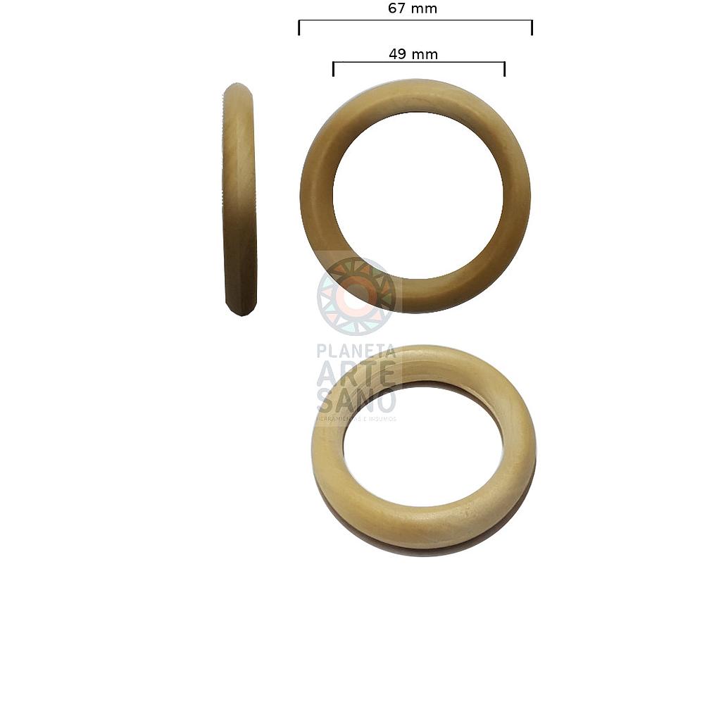 [15arma14x] Argolla madera (14) 70mm  - x 10 u