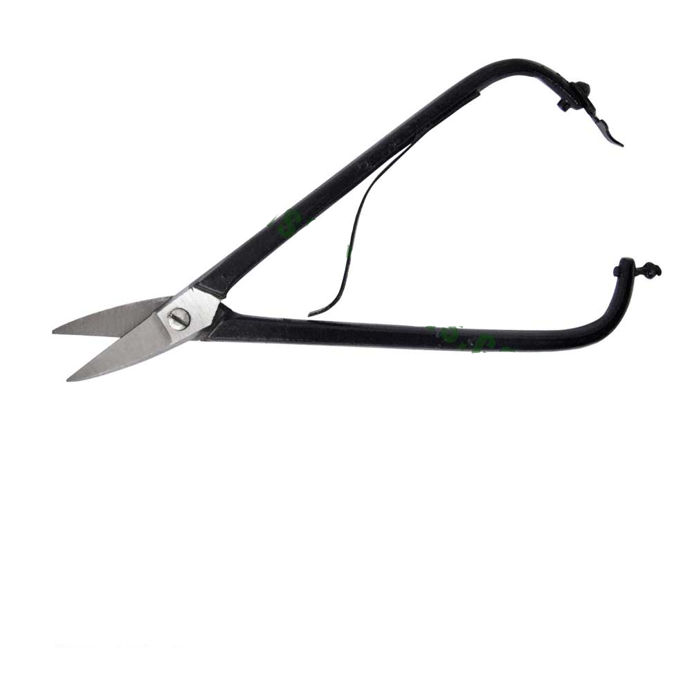 [21tijmet3c] Tijera metal negra curva GS1249 