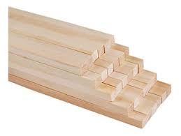 [15vacu12u] Varilla madera cuadrada 12mm x 12mm x 1 Metro Unidad