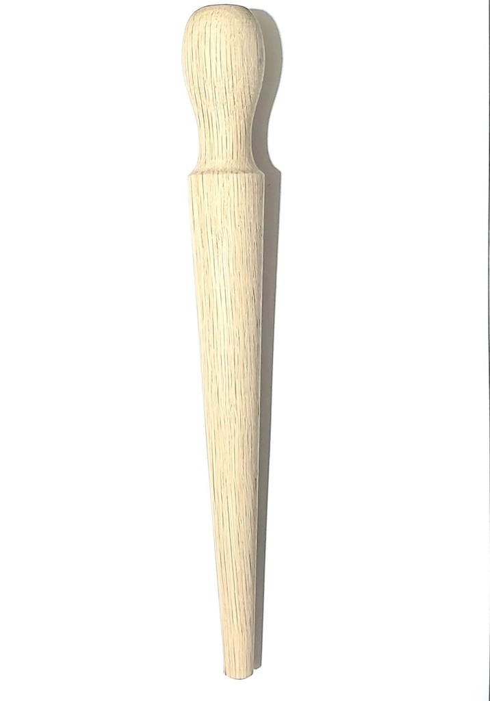 [26cono8] cono madera para modelar anillos con mango nacional