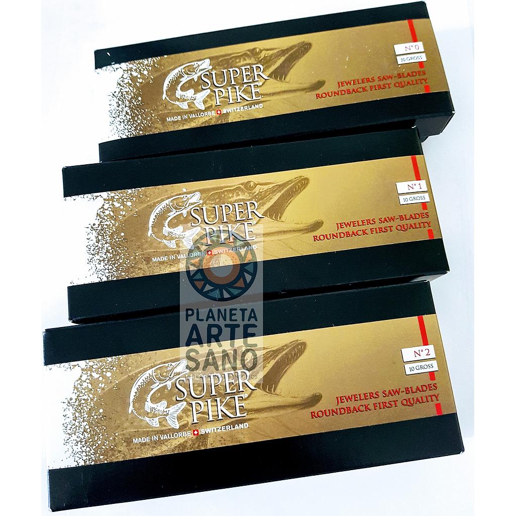 [21hoca50sp144] hoja de calar 5/0 suiza PIKE / SUPER PIKE / Vall - Gruesa (144u-12doc.) 