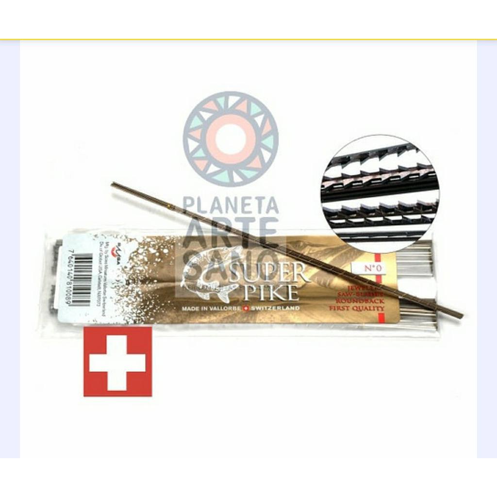 [21hoca60sp12] hoja de calar 6/0 suiza PIKE / SUPER PIKE - Docena(s)