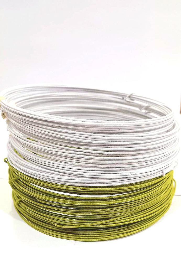 [12alfo24b] Alambre forrado 24 - X 5mts (Blanco)