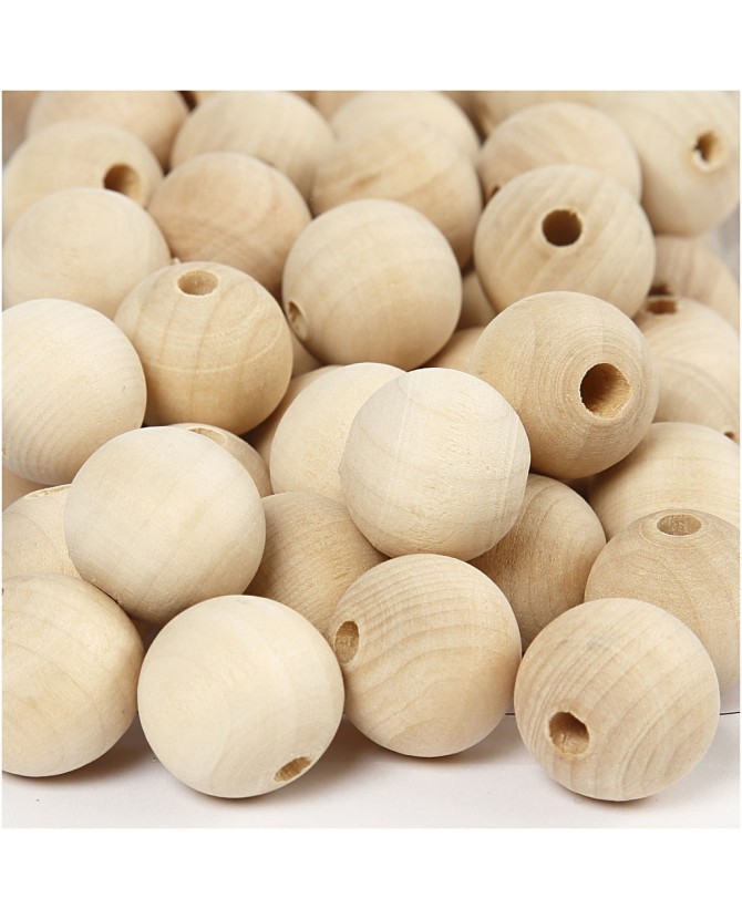 Bolita de madera 18mm X 100 (nue)