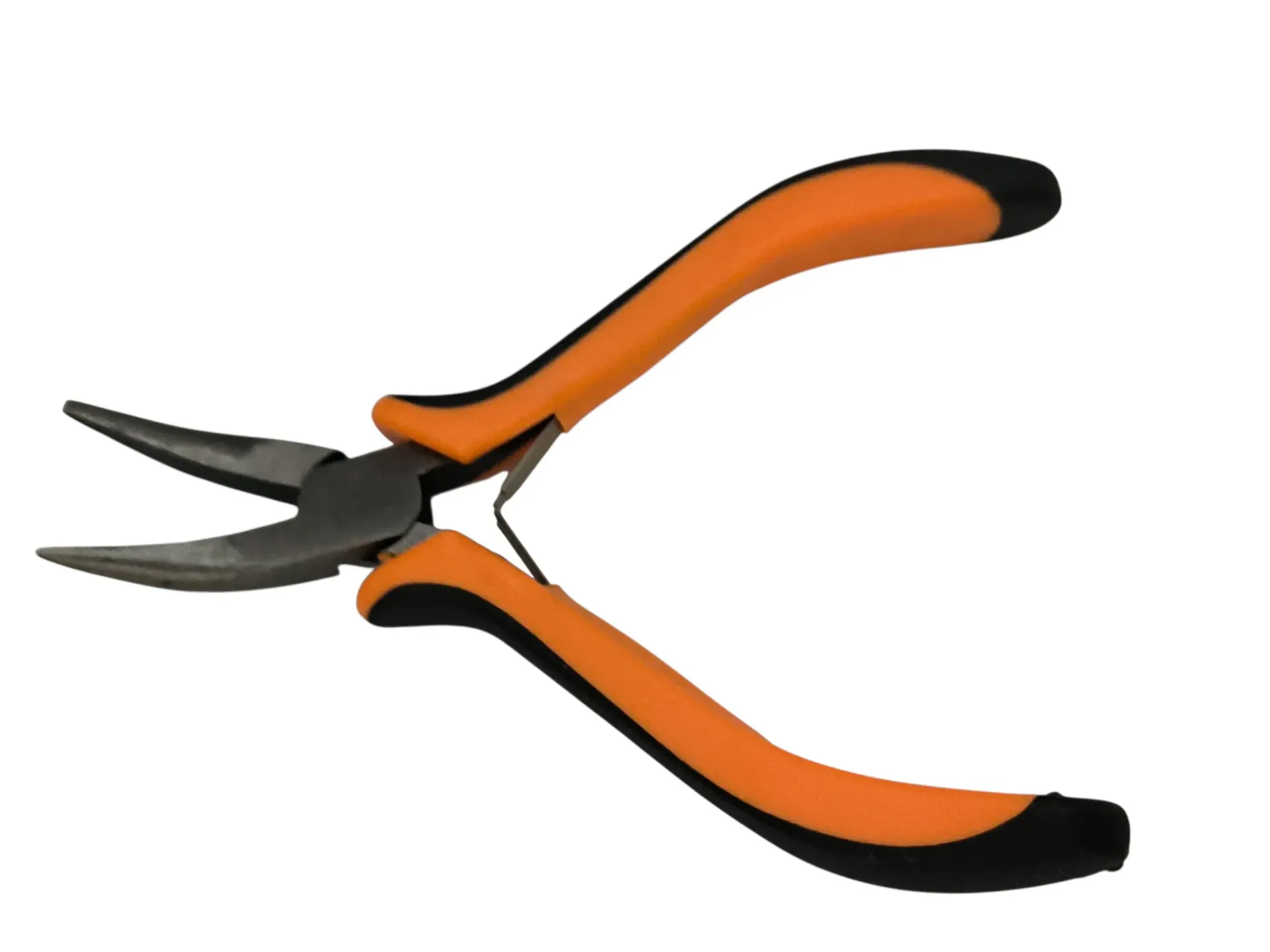 Pinza 1/2 caña curva Mango naranja 